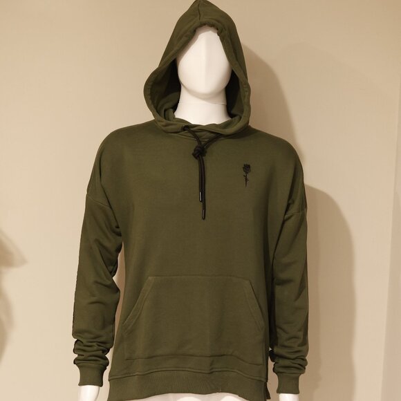 Rose London Other - Men's Dark Army Green Hoodie Streetwear 100% Cotton Size L New